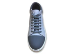 Men's Lanvin Two-Tone Nappa Effect Mid Sneakers In Grey