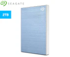 Seagate 2TB Backup Plus Slim Portable Drive - Light Blue