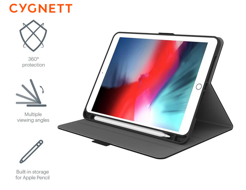 Cygnett TekView Slimline 9.7" iPad Pro Case - Dark Grey/Black