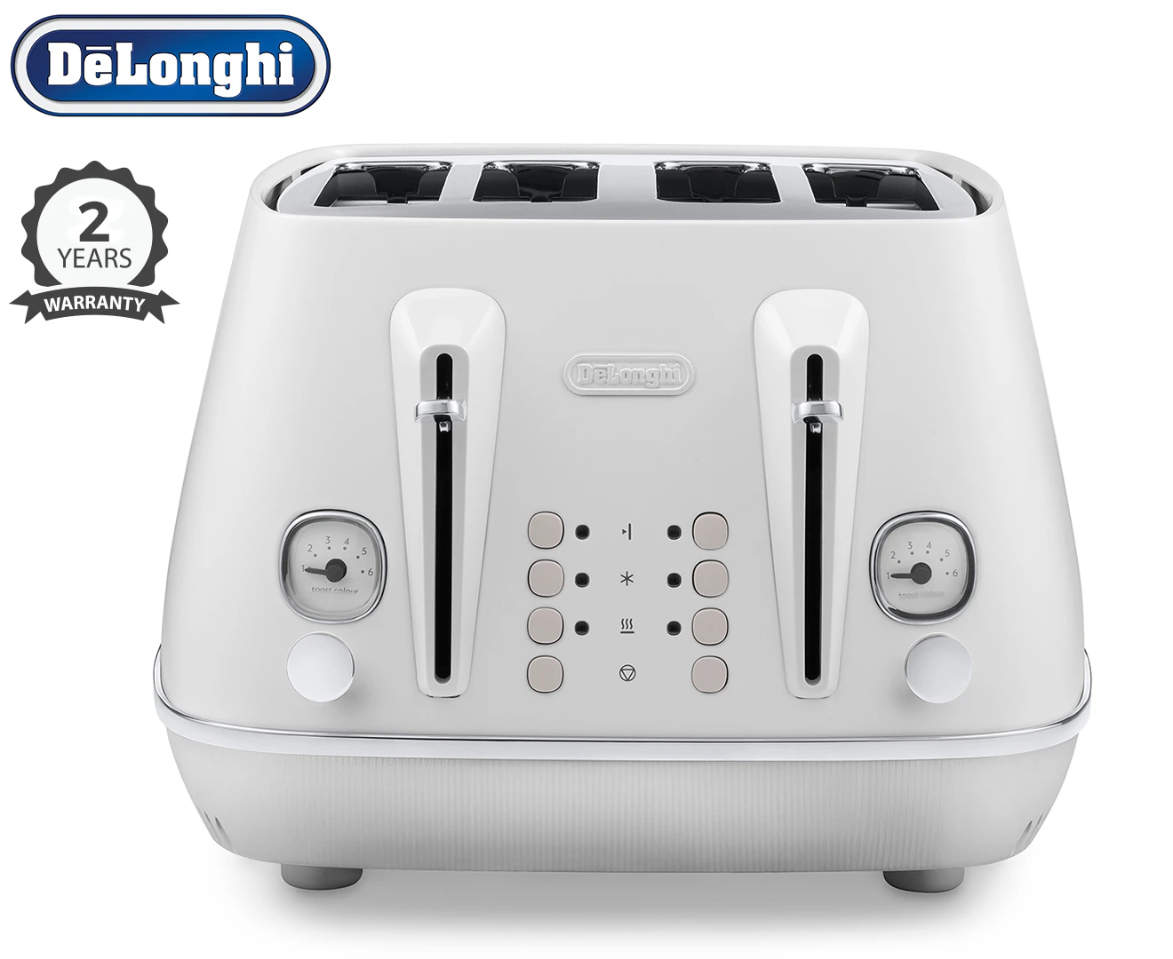 DéLonghi Distinta Moments 4-Slice Toaster - Sunshine White CTIN4003W