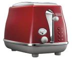 DéLonghi Icona Capitals 2-Slice Toaster - Red CTOC2003R