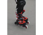 Micro Majority Inline Skates - Red - size range 23-26 (easy slide adjustment)