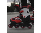Micro Majority Inline Skates - Red - size range 31-34 (easy slide adjustment)