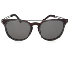 Serengeti Men's Palmiro Polarised Sunglasses w/ Clip-On Lens - Satin Tortoise/Grey