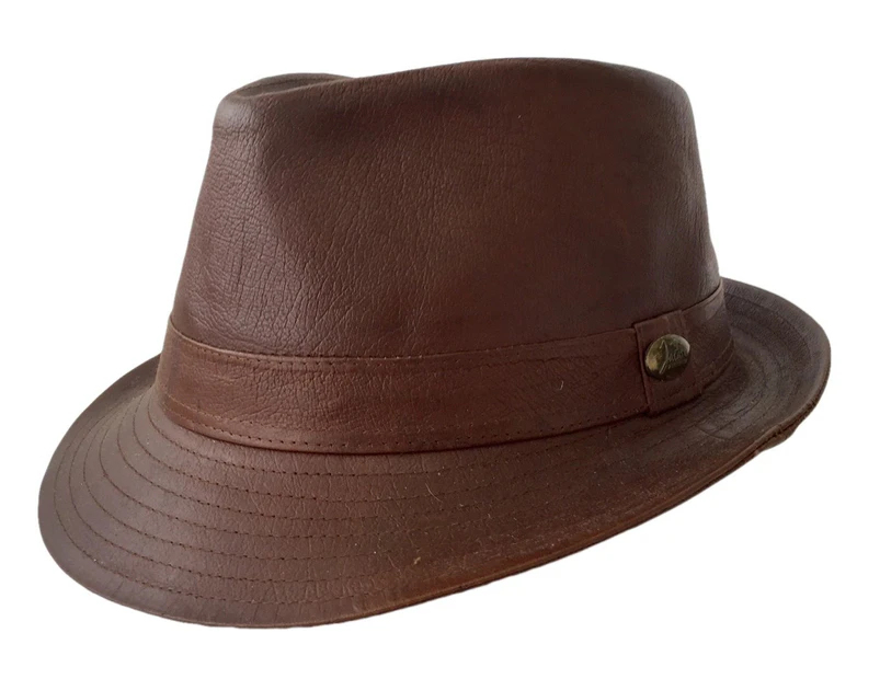 Jacaru 4801 Kangaroo Trilby Kangaroo Hats - Brown
