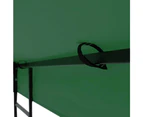 Yescom 3.1x3.1m Gazebo Top Canopy Replacement 2 Tier 200gsm Polyester UV30+ Roof Cover Sunshade Outdoor Garden Patio Party Shading Green