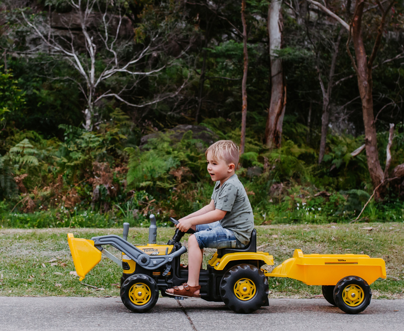 tonka ride on digger