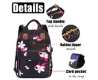 Lokass Laptop Backpack for Women Girls Anti-Theft Travel Backpack-Black