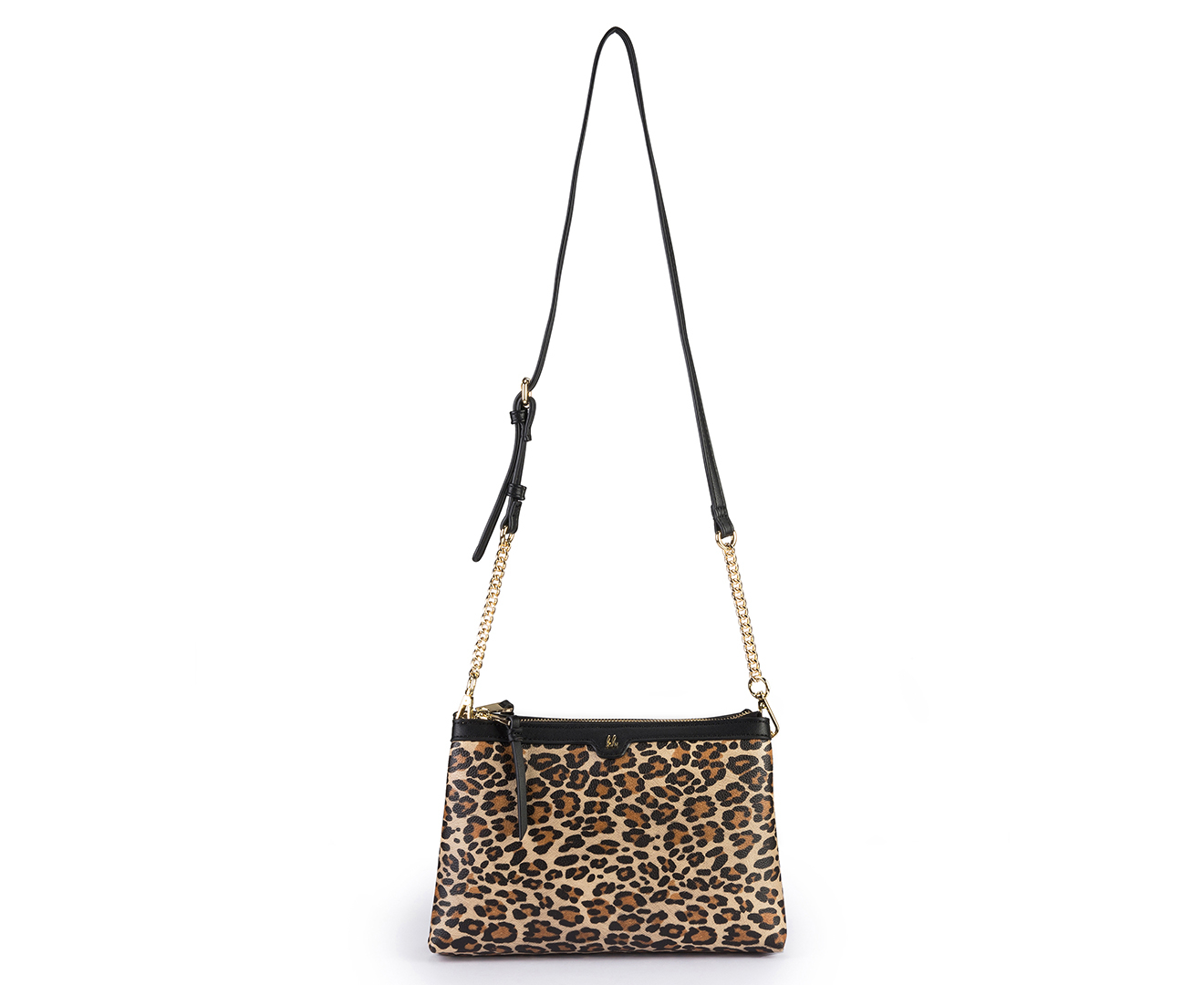 Kate Hill Paula Crossbody Bag - Black Leopard | Catch.com.au