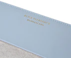 Alice Pleasance Wonderland Leather Zip Wallet - Misty Blue/Silver
