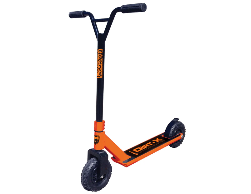 Adrenalin Dirt-X Off-Road Scooter Orange Heavy Duty Large Wheels Tread