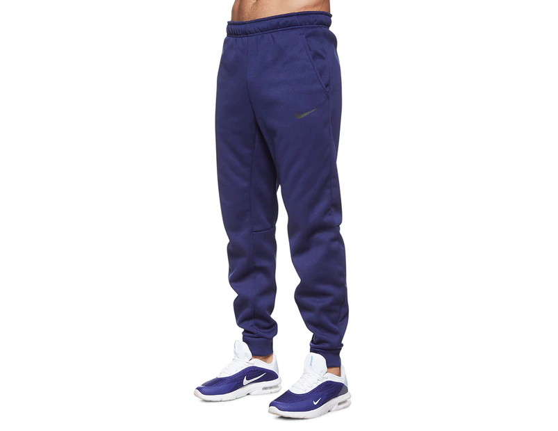 Nike Men's Therma Tapered Training Trackpants / Tracksuit Pants - Navy
