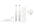 Oral-B Genius 8000 Electric Toothbrush 2-Pack - Silver