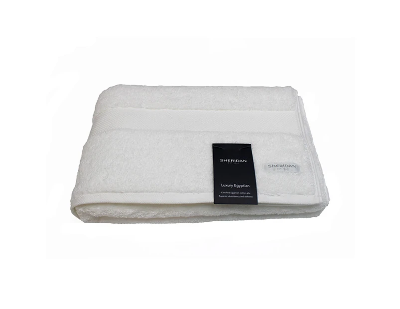 Sheridan Luxury Egyptian Cotton Bath Sheet / King Towel Snow
