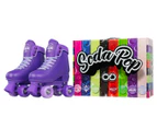 infinity SODA POP Size Adjustable Roller Skates - Go Go Grape Purple Glitter