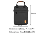 WIWU Pioneer Tablet Bag for iPad Pro 9.7 10.2 10.5 11 Shockproof Handle Bag Cross-Body Bag Shoulder Tablet Bag-Black -black