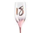 18th Birthday Blush Champagne Glass