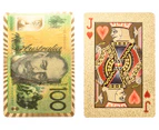 Gold Foil Aussie $100 Playing Cards