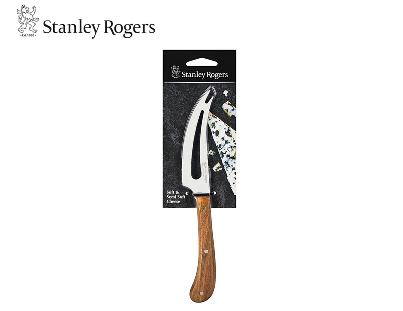 Stanley Rogers Acacia Slotted Soft Cheese Knife