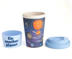 Eco-to-Go 470mL On Another Planet Bamboo Cup - Light Blue/Multi