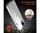 ZUSLAB for iPhone 11 Case Tough Fusion Shock Absorption Rubber Bumper Protective Transparent Hard Back Clear Cover for Apple - Clear