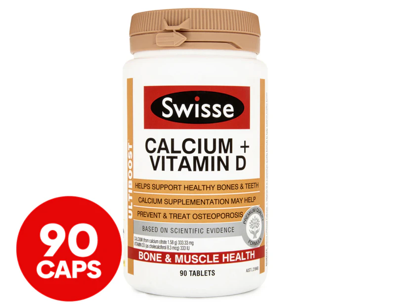 Swisse Ultiboost Calcium + Vitamin D 90 Tabs