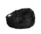 Lush Fur Bean Bag - Black