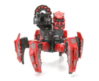 RC Space Warrior Battle Shooting Robot Remote Control Spider Bot 2.4Ghz - Red
