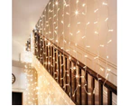 200 LED Curtain Lights Indoor/Outdoor - Cool White