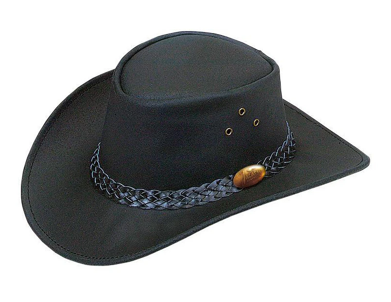 Jacaru 1006 Wallaroo Oil Western Hats - Black