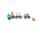 Toyslink - Blue Tractor With Double Trail