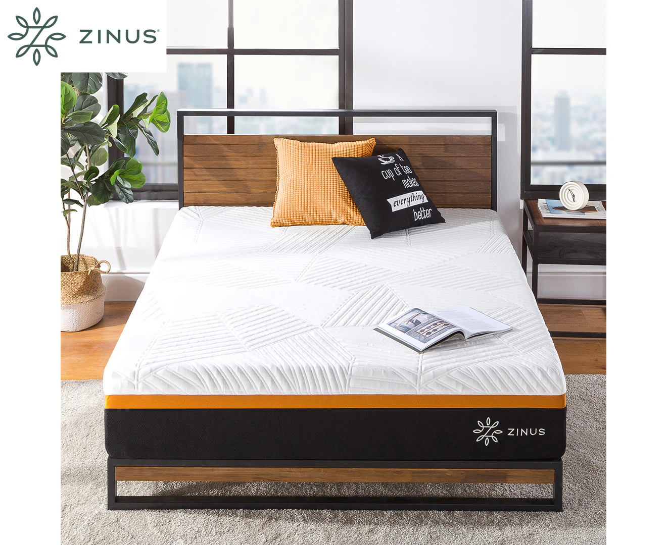 Zinus Cooling Copper Adaptive Hybrid Mattress