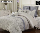Bambury Sanders 7-Piece Queen Bed Comforter Set - Stone