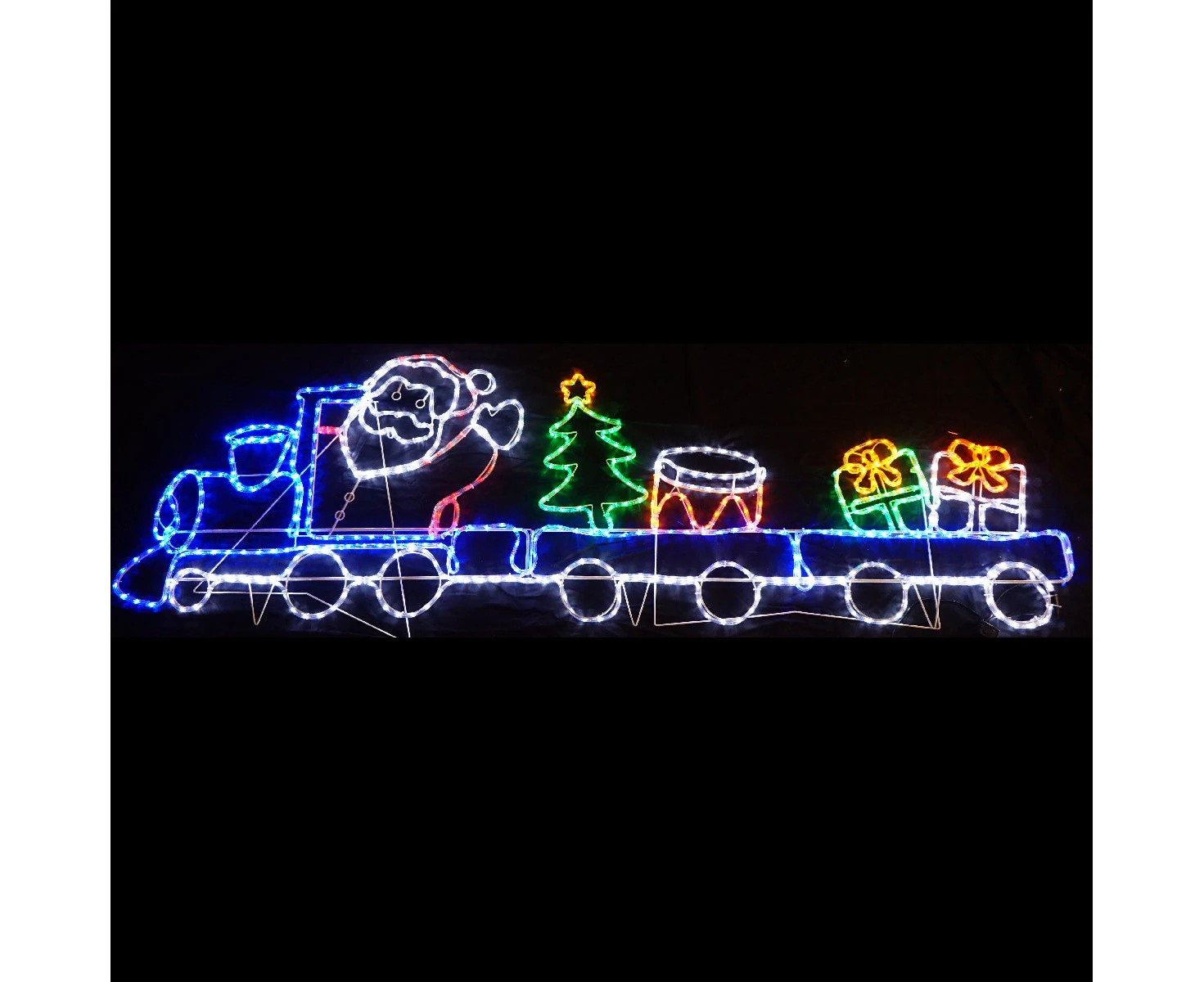 Christmas LED Motif Santa Train 250x75cm Indoor Outdoor Display Lights