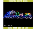 Christmas LED Motif Santa Train 250x75cm Indoor Outdoor Display Lights