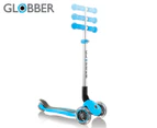 Globber Primo Foldable Scooter w/ Lights - Sky Blue