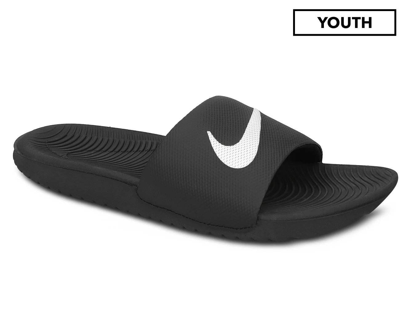 Nike Youth Boys' Kawa Slides - Black