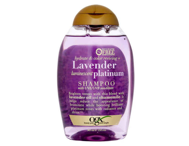 OGX Luminescent Platinum Shampoo Lavender 385mL