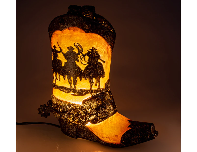 MDI Cowboy Boot Table Lamp - Multi
