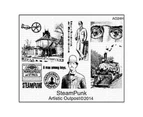 Artistic Outpost Cling Stamp 9In. X 7In. Steampunk