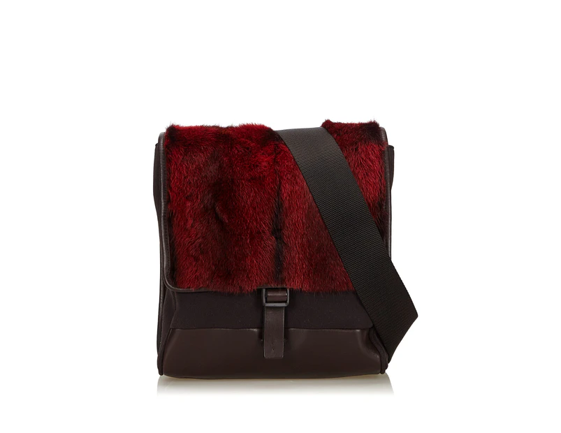 Pre-Loved: Prada Fur Crossbody Bag - Designer - Pre-Loved