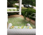 Recycled Plastic Outdoor Rug 240x300 CM Murano Lime and Cream