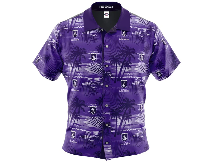 Fremantle Dockers Adults Hawaiian Shirt