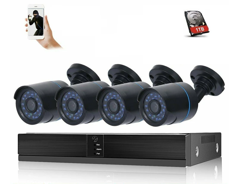 New model 5in1, 4CH DVR, 1TB Hard drive, 4xAHD High Definition Dome Cameras, HDMI output