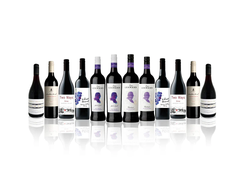 Premium Aussie Mixed Red Wine Dozen feat. Peter Lehmann (12 Bottles)
