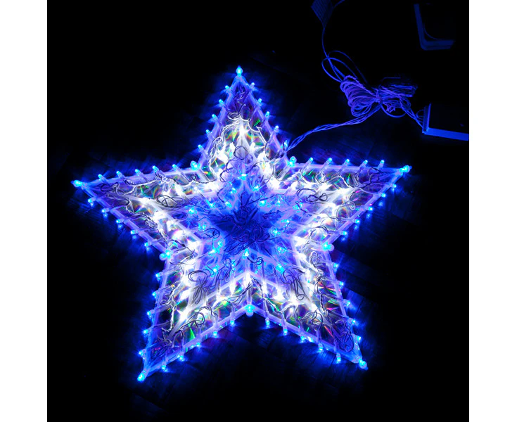 120 LED Blue/White Star Christmas Light