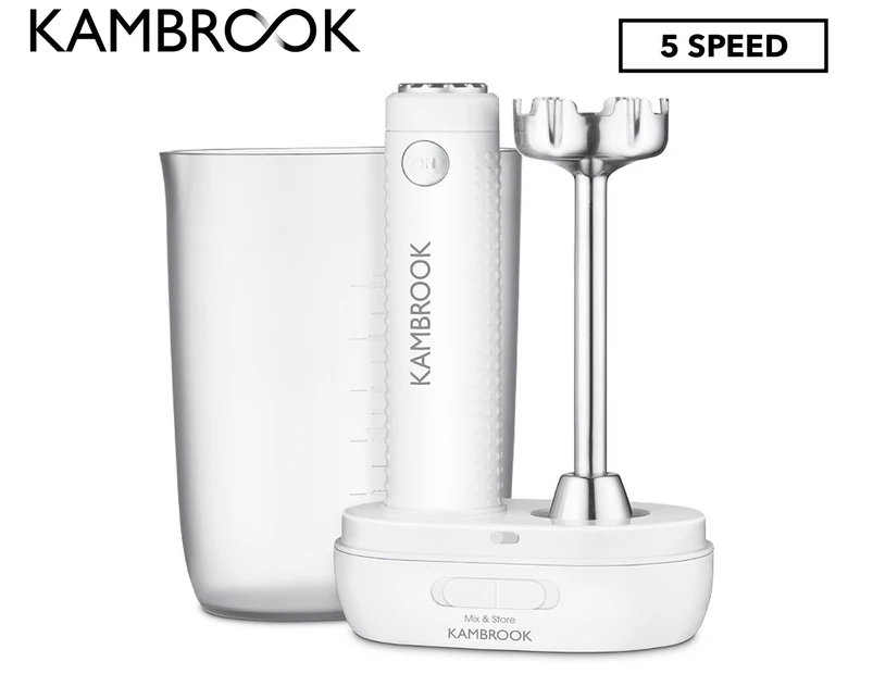 Kambrook Mix & Store Stick Mixer - White KSB70WHT