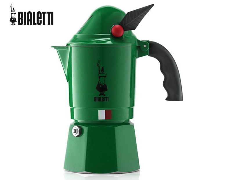 Bialetti 3 Cup Moka Alpina Stovetop Coffee Maker - Green