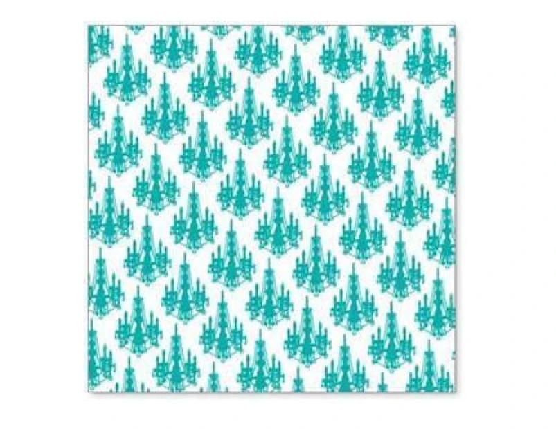 Hambly Screen Prints - Mini Chandelier Overlay - Teal Blue (Pack Of 5)