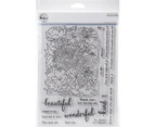 Pinkfresh Studio Clear Stamp Set 6 inchX8 inch - Flower Garden